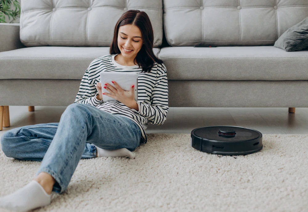 white robot vacuum cleaner